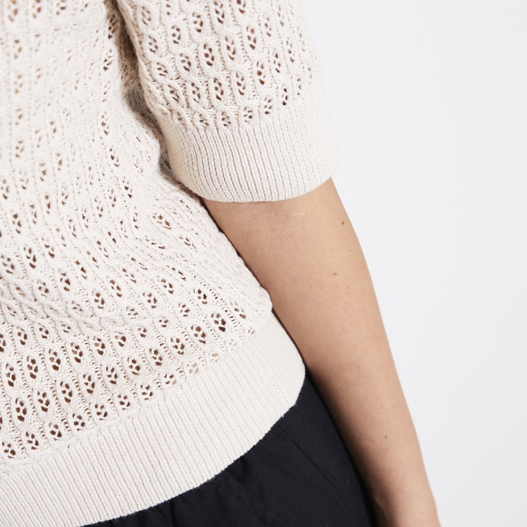 Mönsterstickad tröja "Viola"